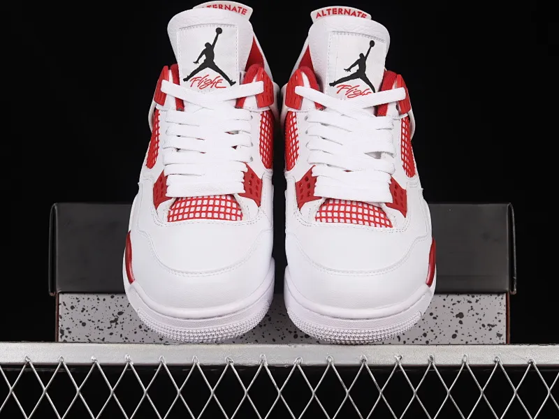 All categories Air Jordan Jordan series basketball shoes Air Jordan 4 Pure original Air Jordan 4 Motorsport AJ4 Joe 4 racing white and red 308497-106